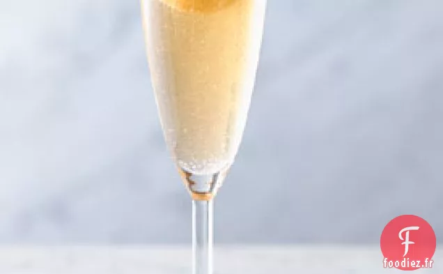 Glace Pêche et Prosecco