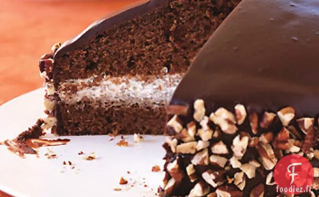 Gâteau Dôme Chocolat-Miel avec Glaçage Chocolat-Miel