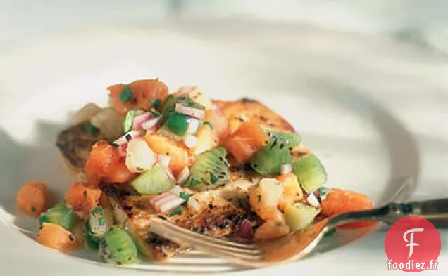 Mahimahi Poêlé Avec Salsa Tropicale