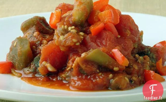 Tajine d'Aubergines et de Tomates
