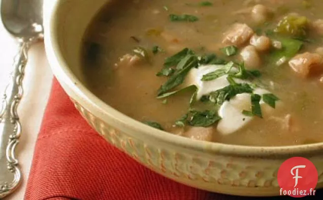 Chili Vert de Poulet aux Haricots Blancs