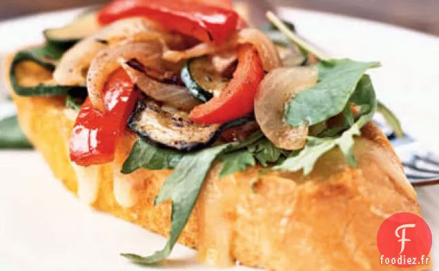 Sandwichs aux Légumes Jerk à Visage Ouvert