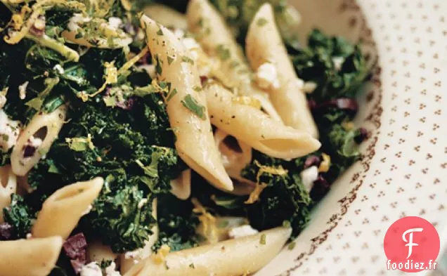 Penne aux Olives Vertes et Feta