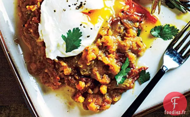 Lentilles Épicées et Œufs Pochés