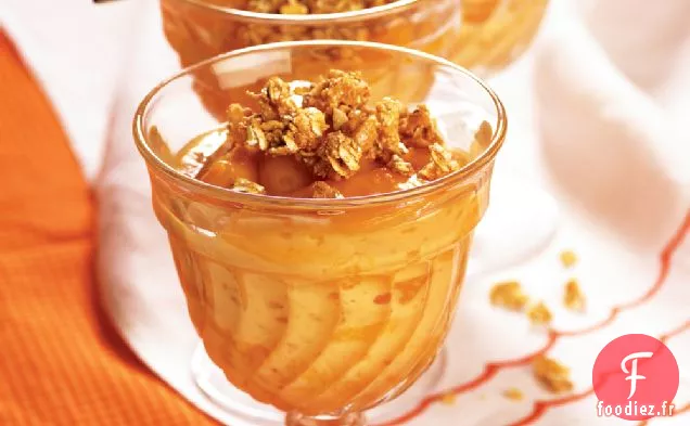 Tapioca à la crème de pêches