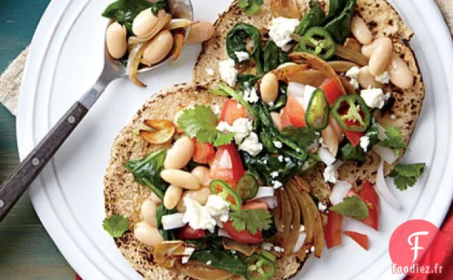 Tacos aux Haricots Blancs et aux Épinards