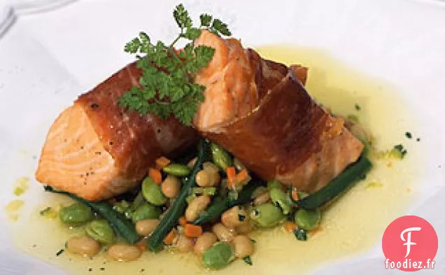 Saumon Enveloppé de Prosciutto