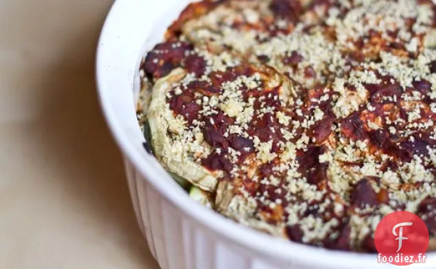 Casserole D'Aubergines Et De Courgettes En Couches