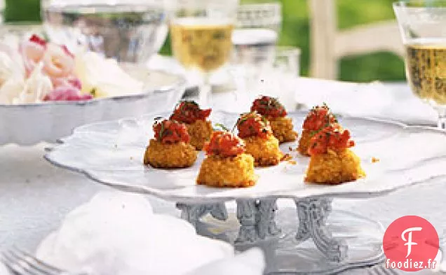 Gâteaux de Crabe Miniatures à la Confiture de Tomates et de Gingembre