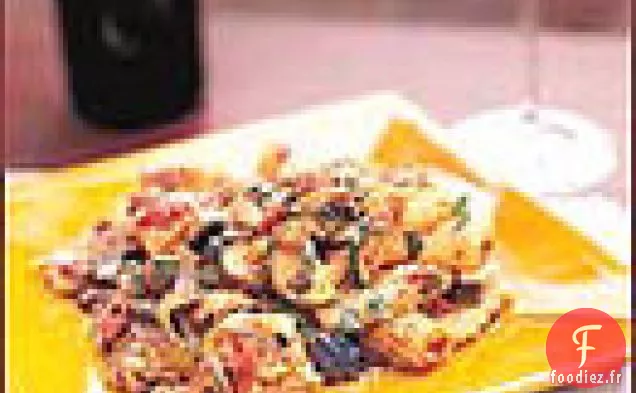 Rigatoni au Four avec Courgettes et Aubergines