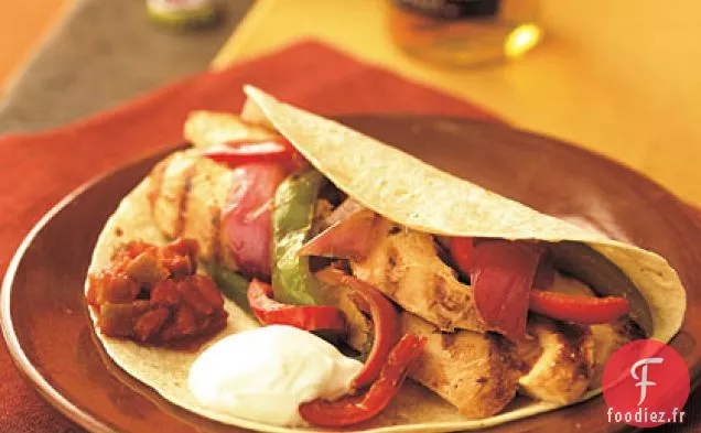 Fajitas au Poulet Grésillant