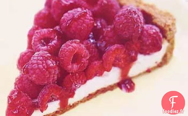 Tarte à la Crème Sure aux Framboises