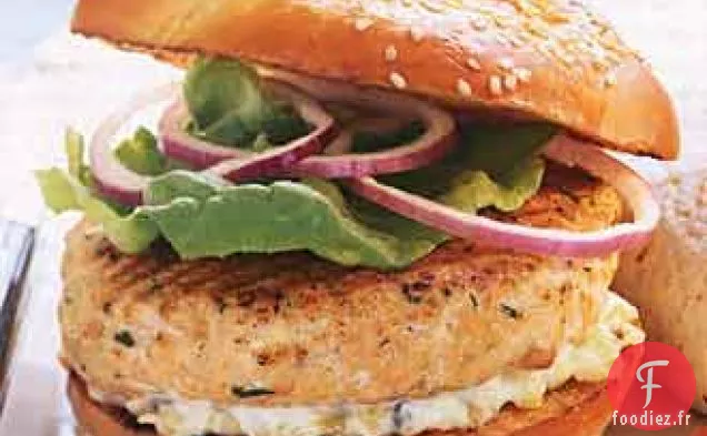 Burgers de Saumon Sauce Tartare à l'Aneth