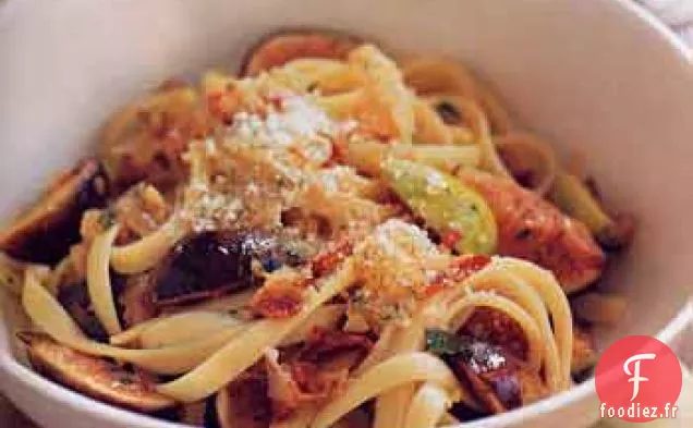 Fettuccine aux œufs aux Figues, au Romarin et à la Pancetta