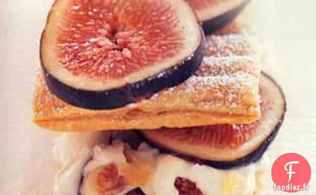 Napoleons de Figue et Mascarpone au Gingembre