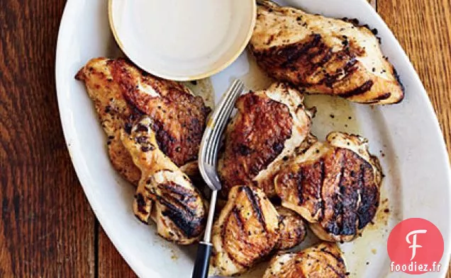 Poulet de Big Bob Gibson avec Sauce Barbecue Blanche