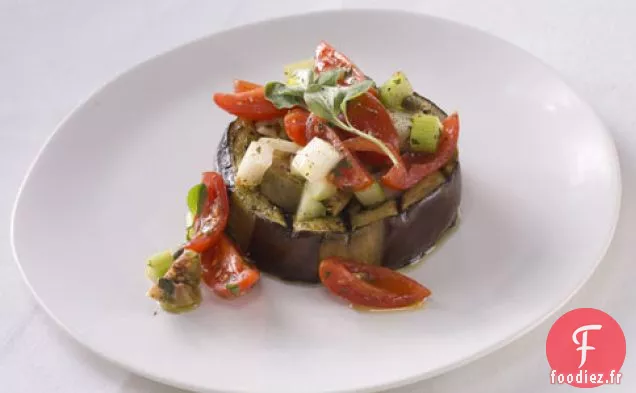 Aubergines Grillées Avec Salsa À La Caponata