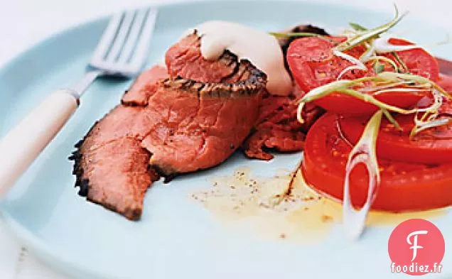 London Broil avec Mayonnaise aux Agrumes de Soja