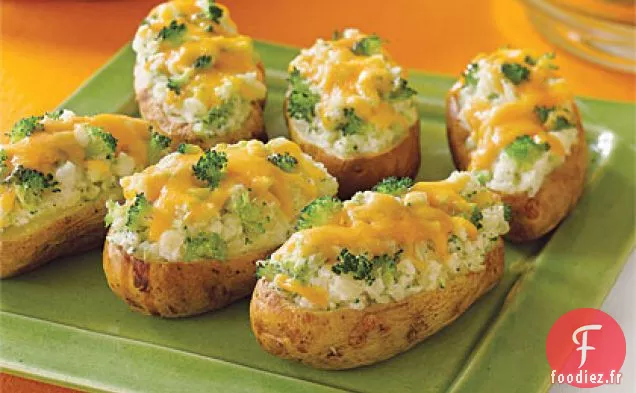 Pommes de Terre au Four Farcies au Brocoli et au Fromage