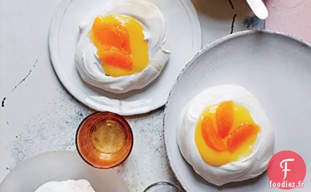 Meringues Moelleuses au Caillé Mandarine-Citron