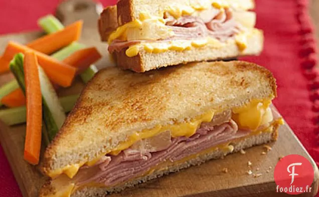 Sandwichs au Fromage Grillé Hawaïen