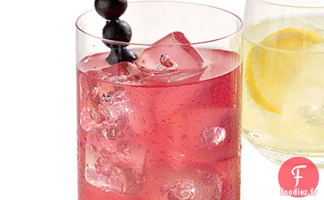 Limonade aux Myrtilles et au Basilic
