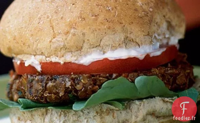 Hamburgers aux Lentilles avec Tzatziki