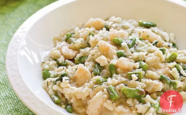 Risotto aux Crevettes Grecques et Asperges