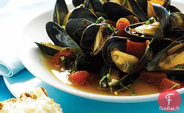 Moules à l'Orange et au Basilic