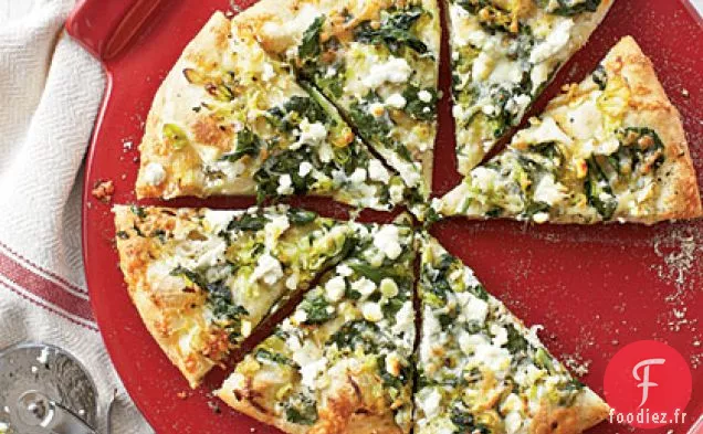 Pizza aux Trois Fromages et Épinards