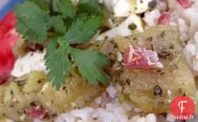 Aubergines carbonisées Thaïlandaises au Tofu