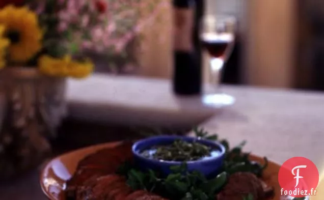 Filet de Bœuf Grillé à la Sauce aux Poires