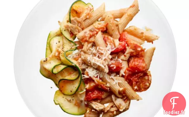 Penne au Thon et Sauce Tomate Fraîche