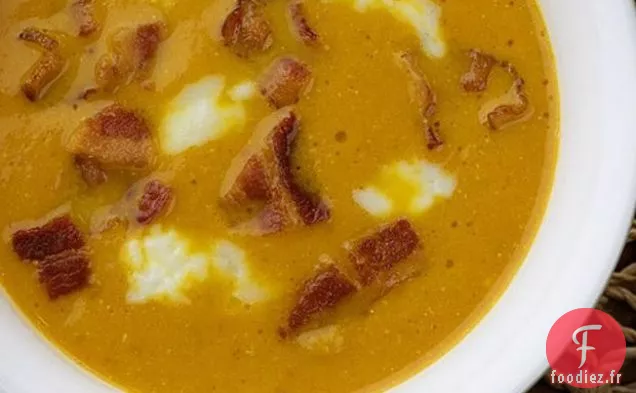 Soupe De Potiron Au Bacon Et Au Fromage Bleu