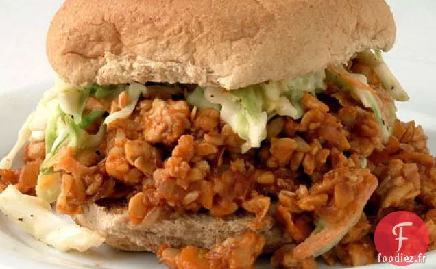 Tempeh Joes bâclées avec Salade de chou