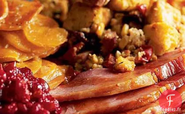 Jambon au Champagne et Glaçage à la Vanille