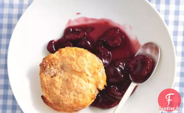 Pavé à la Cerise et au Citron Vert avec Biscuits à la Crème Fraîche à la Vanille