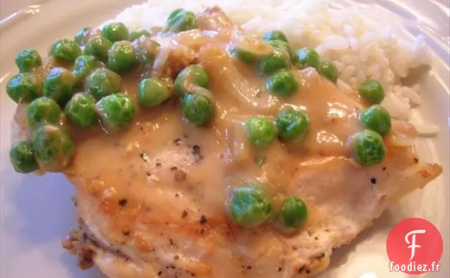 Fricassée De Poulet De Printemps Aux Petits Pois