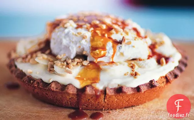 Tarte à la Crème à la Banane au Caramel Bourbon Salé