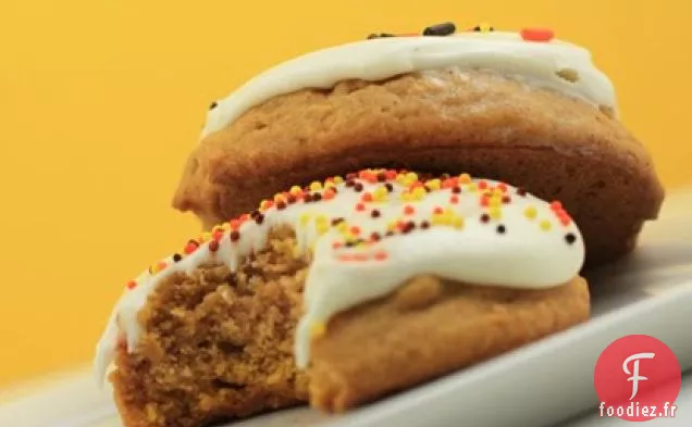 Biscuits à la Citrouille avec Glaçage au Fromage à la Crème