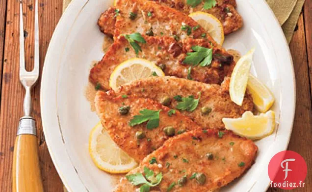Escalopes de Dinde à la Sauce Citron-Câpres