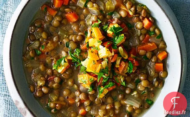 Soupe aux Lentilles et au Kumquat