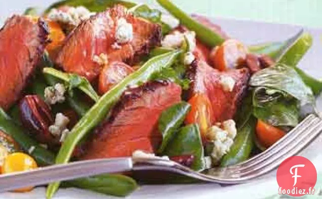 Salade de Steak Grillé aux Haricots Verts et au Fromage Bleu