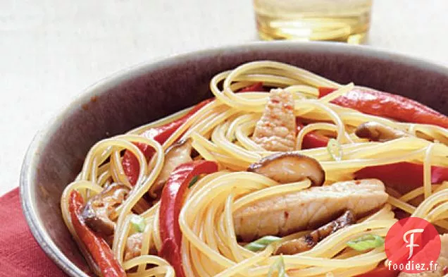 Porc Teriyaki et Légumes aux Nouilles
