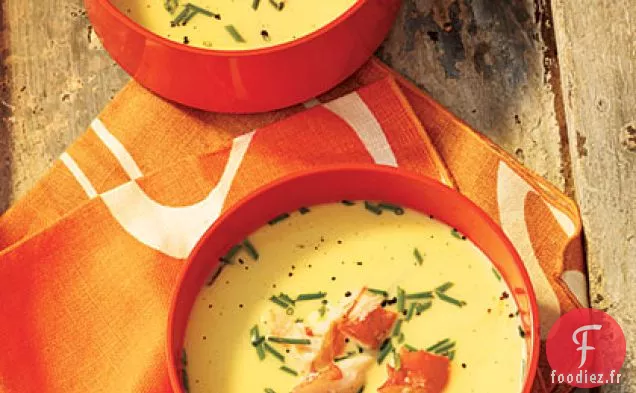 Soupe de Maïs Fraîche Réfrigérée au Crabe Royal