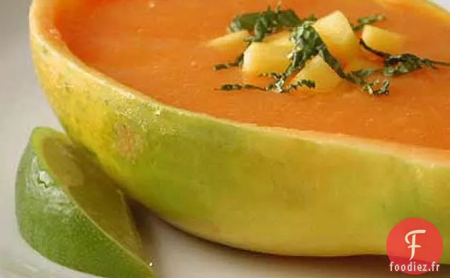 Soupe à la Papaye Et au Citron Vert
