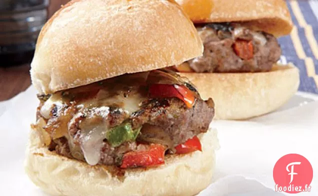 Mini Hamburgers au fromage Philly
