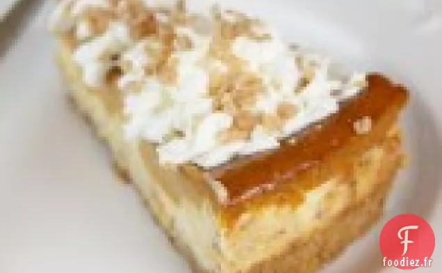 Gâteau au fromage au caramel et à la citrouille