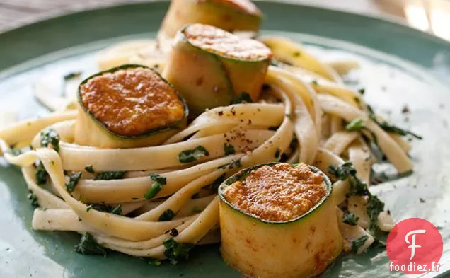 Flétan Enveloppé de Courgettes