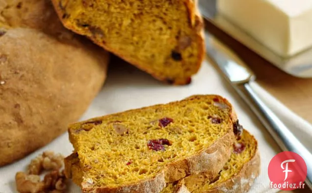 Cran - Pain Grillé à la Citrouille aux noix